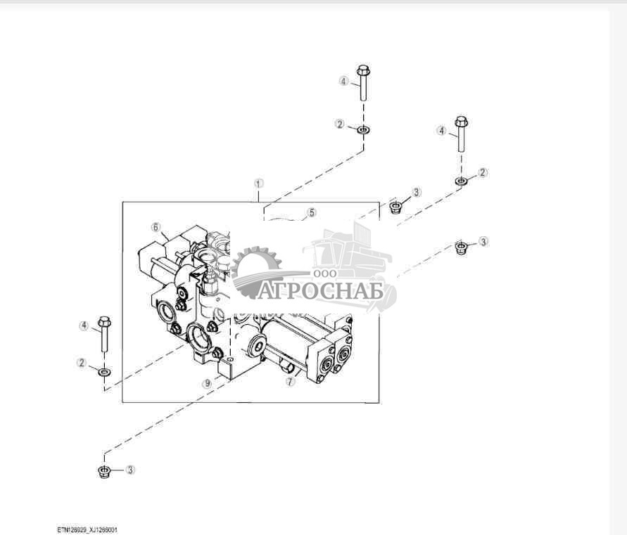 Three Spool Control Valve, Tool Carrier 